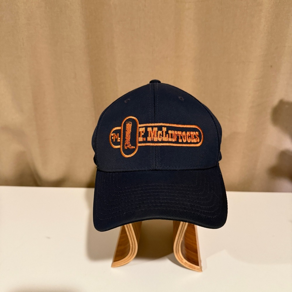 Flexfit F. McLintocks Saloon Navy Blue Embroidered Baseball Cap Hat S-M